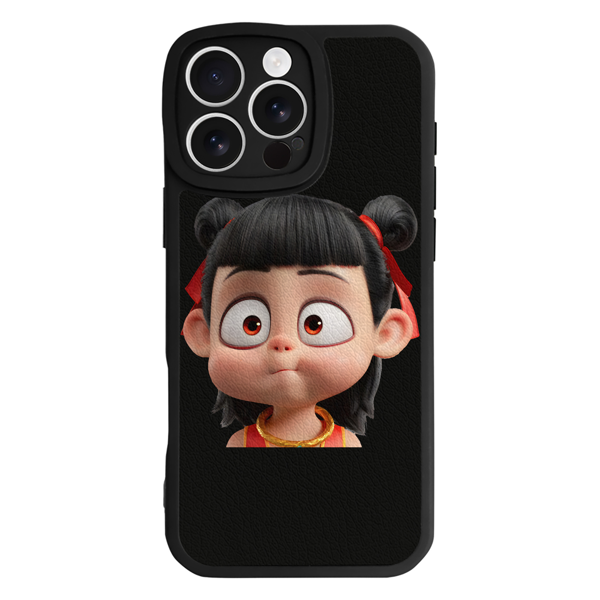 （画像用） Ne Zha 2 ナタ 魔童の大暴れ 【iPhone 16シリーズ対応】シリコンスマホケース（レザー調） 材質：シリコン